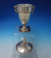Sheffield English Estate Silverplated Copper Urn w/Ram Handles and Lid #5408