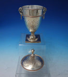 Sheffield English Estate Silverplated Copper Urn w/Ram Handles and Lid #5408