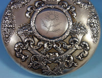 Empire by Durgin Sterling Silver Hand Mirror Round with Crown Cornucopia (#1726)