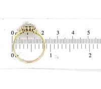 14k Gold Art Deco Filigree Ring w/Champagne Genuine Natural Diamond (#J6811)