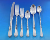 Sterling Rose by Wallace Sterling Silver Flatware Set for 12 Service 78 pcs
