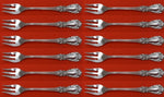 Burgundy by Reed and Barton Sterling Silver Cocktail Fork Set 12 pieces 5 5/8"
