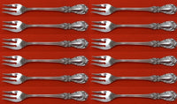 Burgundy by Reed and Barton Sterling Silver Cocktail Fork Set 12 pieces 5 5/8"