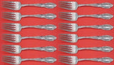 King Richard by Towle Sterling Silver Salad Forks 6 1/2" Set of 12