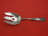 Yetive by Mount Vernon Sterling Silver Salad Serving Fork 3-Tine Pierced 9"