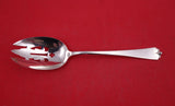 Lotus By Watson-Wallace Sterling Silver Pierced Serving Spoon open tines 8 1/4"
