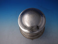 H.A. English Silverplate Biscuit Box Bun Warmer Pierced Engraved (#6002)
