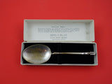 Vivian Burns Imports Silver Plate Serving Spoon in box reproduction Pakistan 6"
