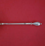 Coin Silver by Unknown Maker Bouillon Ladle Deep Bowl w/ Spout with Flag 8 1/2"