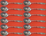 Stradivari by Wallace Sterling Silver Cream Soup Spoon Set 12 pieces 6"