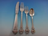 Greta by O. Mogensen Danish Sterling Silver Flatware Set Service 74 Pieces