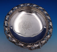 Redlich Sterling Silver Centerpiece Bowl #1699 Pierced Leaf Flower Border #8249