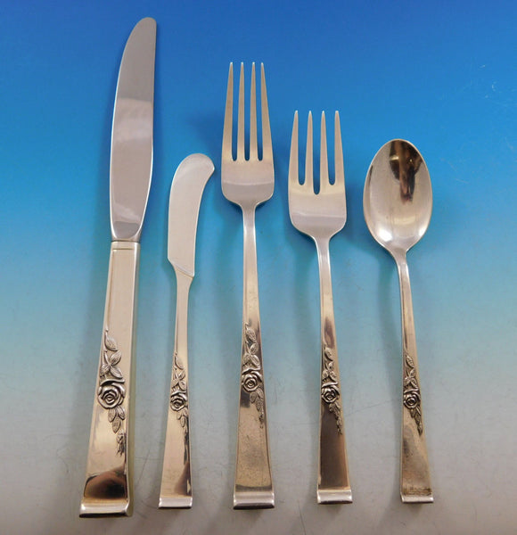 Classic Rose by Reed & Barton Sterling Silver Flatware Set 8 Service 45 Pieces