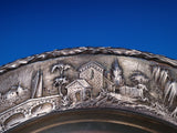 Repousse by Kirk & Son Inc 925/1000 Silver Architectural Plate 2703 12.5" #8383