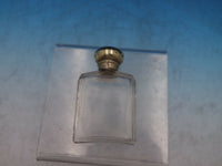 English Victorian Sterling Silver & Glass Dresser Jar Rectangle London (#6633)