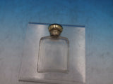 English Victorian Sterling Silver & Glass Dresser Jar Rectangle London (#6633)