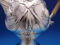 Irish Dublin 1775 Sterling Silver Coffee Pot Swans Birds Swags (#8390)