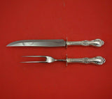 Wild Rose by International Sterling Silver Steak Carving Set 2pc HH WS 10 1/4"