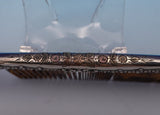 Alvin Sterling Silver Mirror and Comb Set 2pc with Mixed Metal #2500 (#0999)