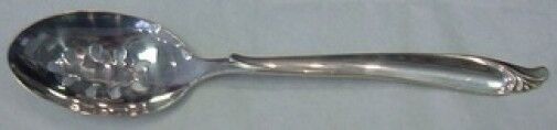 Sculptured Beauty by International Sterling Silver Serving Spoon Pcd 9-Hole Orig