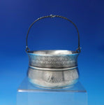 Grecian by Wood and Hughes Sterling Silver Basket w/ Handle #85 c.1869 (#5877)