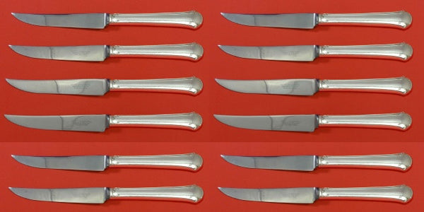 Chippendale by Towle Sterling Silver Steak Knife Custom Set 12 pcs 8 1/2"