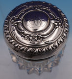 Gorham Sterling Silver Dresser Jar with Cut Crystal S3069 1 1/2" (#9148)