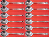 Royal Danish by International Sterling Silver Cream Soup Spoon Set 12 pieces