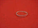 Beaded by Georg Jensen Sterling Silver Napkin Ring oval original #375 2"