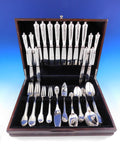 Colbert Coligny Puiforcat French Sterling Silver Flatware Set Service 56 pcs Dn
