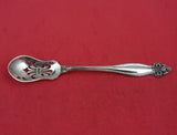 Jeanne d' Arc by International Sterling Silver Olive Spoon Pierced Original 6"