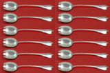 Grand Colonial by Wallace Sterling Silver Ice Cream Dess. Fork Custom Set 12pcs