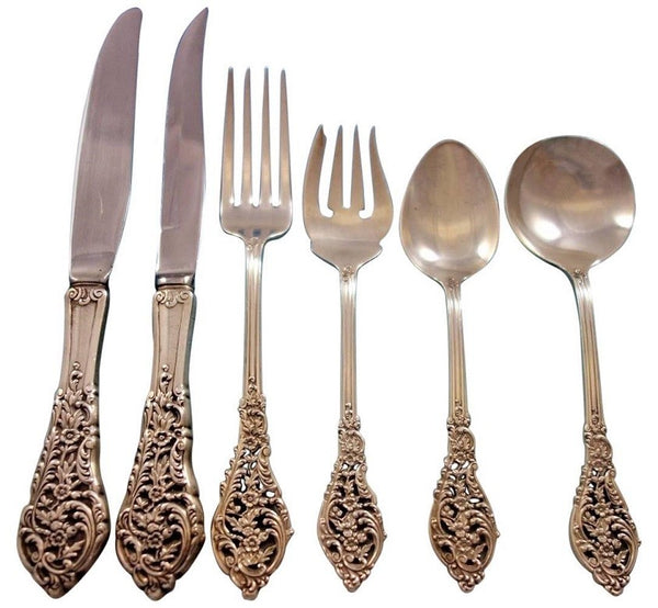 Florentine Lace by Reed & Barton Sterling Silver Flatware Service Set 72 Pieces