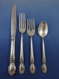 Brocade by International Sterling Silver Flatware Set For 8 Service 32 Pieces