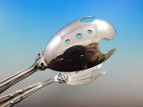 Esteval by Buccellati Italy Sterling Silver Ice Tong Pierced Double Bowl 8 1/4"