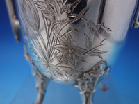 Wilcox Co Silverplate Demitasse Pot with Birds and Flowers 8 1/4" Tall (#7111)