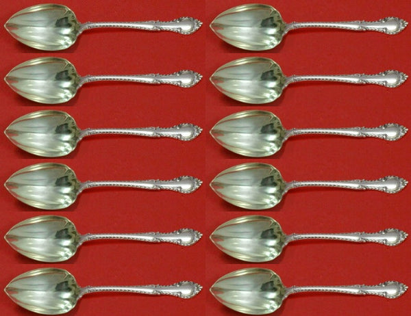 English Gadroon by Gorham Sterling Silver Grapefruit Spoon Custom Set 12p 5 3/4"