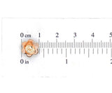 Genuine Natural Bohemian Garnet Rosette Stud Earrings w/ 14k Gold Posts (#J6489)