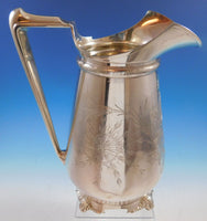 Gorham Sterling Silver Water Pitcher with Engraved Cherub and Grapes (#2897)