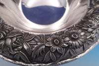 Repousse by Kirk Sterling Silver Fruit Bowl #229F 4 3/8" x 9" 17.7 ozt. (#8472)