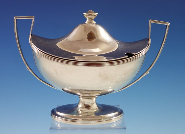 Crispin Fuller English Sterling Silver Sauce Boat with Lid circa 1798 (#2729)