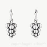 Moonlight Grapes by Georg Jensen Sterling Silver Earrings Dangle Modern - New