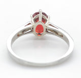 18k White Gold 1.97 Carat Genuine Natural Spessartine Garnet Ring 5 3/4 (#J7567)