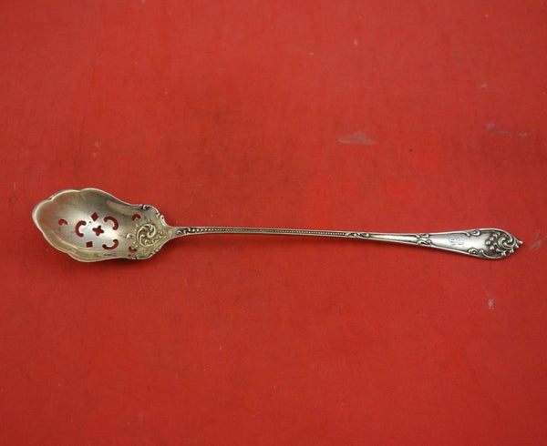 Rustic by Towle Sterling Silver Olive Spoon GW Pierced Long Original 7 1/4"