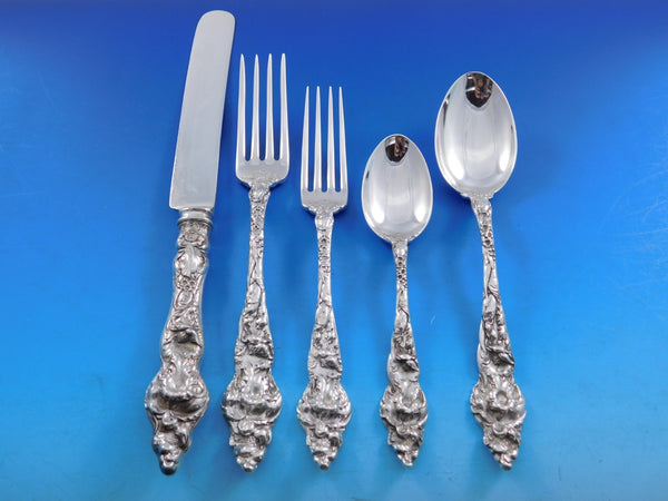 Les Six Fleurs by Reed and Barton Sterling Silver Flatware Set Dinner 63 pcs