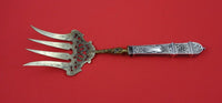 German Sterling by Various Makers Fish Serving Fork HH  .800 silver 9 3/4"