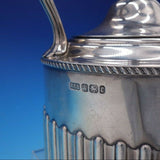 Victorian English Silver Tea Kettle with Wood Handle and Finial (#4269)