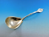 Medallion by Wendt Sterling Silver Gravy Ladle Gold Washed 8 1/4" Server Vintage