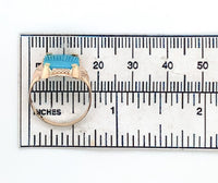 10k Rose Gold Ring with a 3.36 Carat Morenci Genuine Natural Turquoise (#J6563)