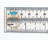 10k Rose Gold Ring with a 3.36 Carat Morenci Genuine Natural Turquoise (#J6563)